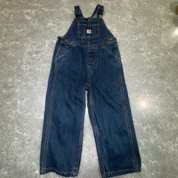 Carhartt Kids Overalls - Dark Blue Denim - Picture 4 of 7
